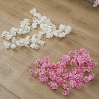 Karangan Bunga Sakura Buatan, Tanaman Rambat Gantung, Bunga Plastik Realistis Tahan Air, Modern, Hari Ibu, Keluarga, Pernikahan, Taman