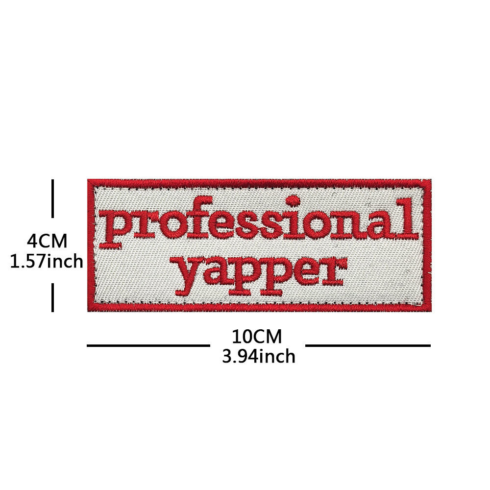 V01812-1professional yapper a professional idiot (white and red)