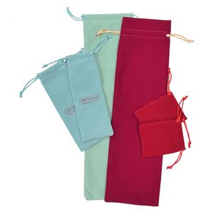 Personalized <b>Watch</b> Packaging Drawstring Soft Velvet Custom Logo Small Pouch with Tassel - Product Image 2
