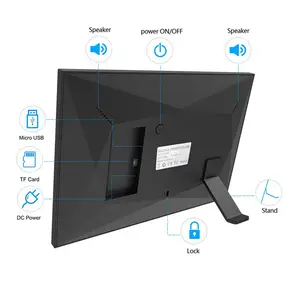 Goedkoopste Mediaspeler Wifi Cloud Digitale Fotolijst 10 Inch Touchscreen Digitale Fotolijst Elektronische Fotolijst