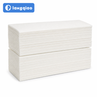 Serviettes en papier pour les mains en vrac, personnalisées OEM ODM, fabricant direct d'usine, serviettes en papier jetables interpliées pour hôtels et restaurants