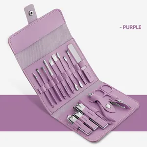 Best Selling Stainless Steel Manicure Set Pedicure Tool 12/16 Pcs Manicure Pedicure Set