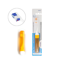 Brosse à dents orthodontique pliable pour adulte, 1 pièce, en forme de V, pour enlever la Plaque des bretelles