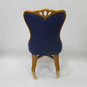 Chaise de jeu VIP, revendeur/joueur, fauteuil de <span class=keywords><strong>Casino</strong></span> de luxe robuste, chaise de Poker à roulettes en acier inoxydable - Product Image 6
