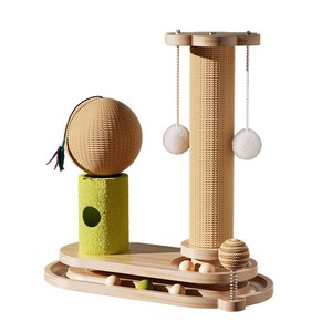 Rascador de sisal para gatos, resistente al desgaste y sin pelusas, rascador vertical para gatos, juguete para gatos, rascador integrado para gatos - Product Image 3