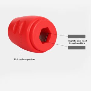 DZ Mata <span class=keywords><strong>Obeng</strong></span> Industrial/DIY anillo magnético manga magnetizador mango de acero con destornillador de tuerca cabeza de tornillo personalizable soporte OEM - Product Image 2