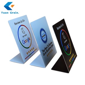 Google xem xét đơn RFID NFC đứng Tabletop Menu hiển thị đứng tại chỗ bán buôn NFC Bảng hiển thị mã qr quét - Product Image 2