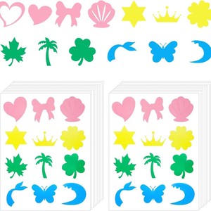 <b>Childrens</b> Sun Protection Face <b>Stickers</b> Heart Shape Poly Material Outdoor Safety For Ages 4+ Multifunctional Design - Product Image 1