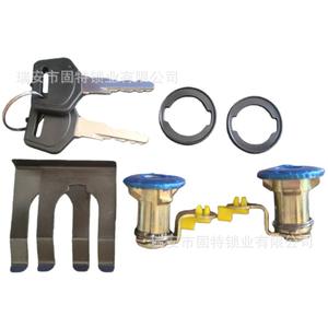 Isuzu Emperor 100P Qingling 600P Cylindrical <b>Lock</b> Cylinder 021 Zinc Alloy 2 <b>Keys</b> Black Door <b>Lock</b> For Light Truck - Product Image 2