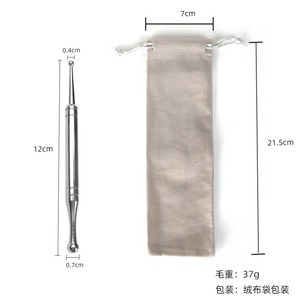 Pluma de Acupuntura de Acero Inoxidable con Doble Cabeza para Masaje Corporal, Herramienta Manual de Masaje de Tejido Profundo para Reflexología Facial - Product Image 4