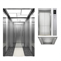 Ascenseur Passager Haut de Gamme pour Résidences et Espaces Commerciaux, en Acier Inoxydable, Fonctionnement Fluide, Idéal pour le Secteur Immobilier