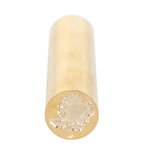 2025 <span class=keywords><strong>Mini</strong></span> Vòng Brass Tem Vàng Đồng Sáp Con Dấu Tùy Chỉnh Kim Loại Niêm Phong Sáp Tem Kit - Product Image 3