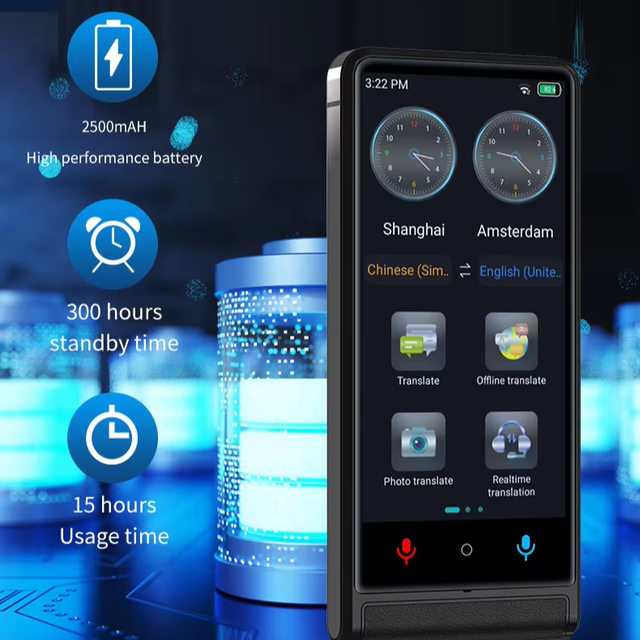 Smart Translation Language Translator Device 138 Languages Real Time Voice Text Photo Translator Portable Travel Business