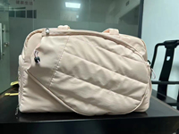 Sac de sport pour femme en nylon durable, sac de sport isotherme portable avec design lavable