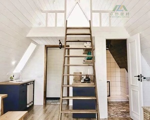 Cabane Modulaire Préfabriquée en Bois en Forme de A, Luxe Moderne, Alimentée à l'Énergie Solaire, pour Glamping en Plein Air, Complexes Hôteliers et Appartements Écologiques - Product Image 5