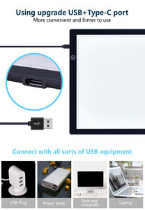 لوحة رسم بإضاءة LED مقاس A4 وA3 مع إطار أكريليك وإضاءة LED - Product Image 6