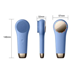Cepillo de Limpieza Facial Eléctrico Inalámbrico de Silicona para Uso Doméstico, Cepillo Facial Frío y Caliente - Product Image 6
