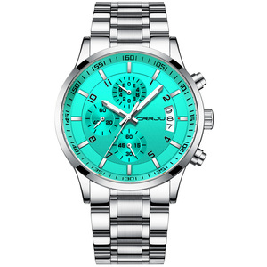Reloj de Cuarzo de Estilo Ejecutivo para Hombre, Esfera Grande de 42 mm, Acero Inoxidable, Cierre Plegable, Casual, Resistente al Agua, Cronómetro, 2022 - Product Image 6