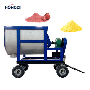 Mezclador de correa de tornillo doble Rueda de correa Gránulo de polvo químico Mezclador industrial grande Personalizable - Product Image 2