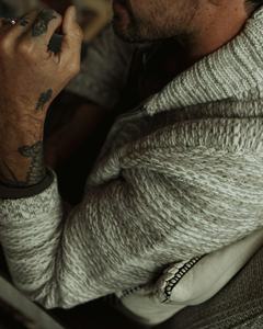 LOGOTIPO personalizado OEM y ODM Moda Cálido Color sólido Chaqueta de punto Mezcla de algodón Mohair o cárdigan de lana Suéter para hombres - Product Image 4