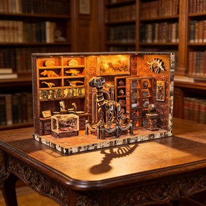 Nouveau Kit de Bricolage 3D en Bois pour Adultes : Mini-Maison de Dinosaures, Modèle de Musée de Dinosaures 2026, Jouet Éducatif - Product Image 1