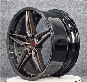 Jantes de voiture en 2 parties, roues personnalisées en fibre de carbone complète à 5 branches, adaptées aux BMW, Benz, Audi, Porsche, Lamborghini, Maserati, Ferrari, <span class=keywords><strong>Bentley</strong></span> - Product Image 5