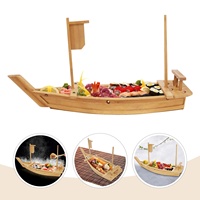 Plateau de service en bambou pour sushi, extra large, assiettes à sushi, service traiteur, plateau de service pour sashimi