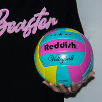 Ballon de beach-volley professionnel en PVC, taille 5, toucher doux, couture machine personnalisée, pour le divertissement