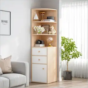 Mobiliário simples, pacote plano multifuncional sala de estar parede triangular armazenamento prateleira canto cabine