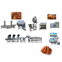 Ensemble complet d'équipements de transformation des aliments cuits, ligne de production de bœuf braisé, machine de fabrication de poulet braisé