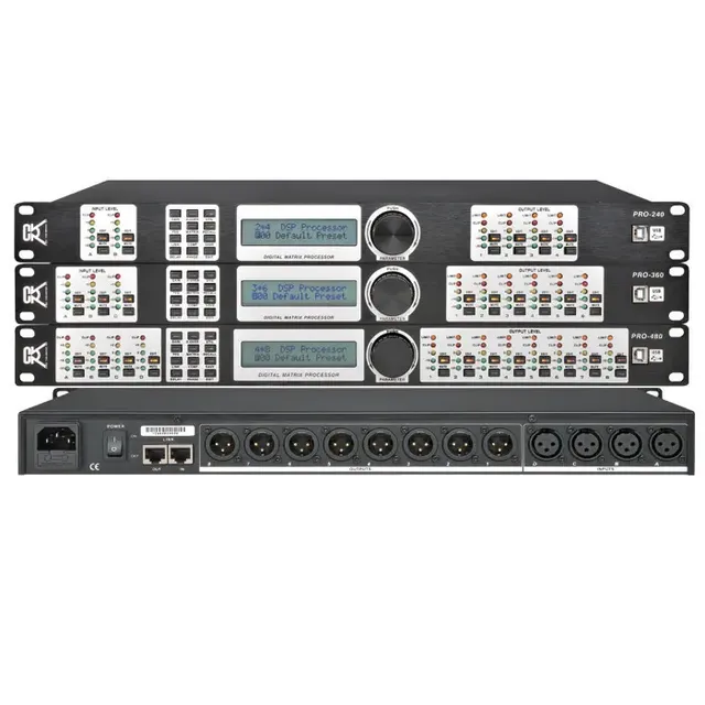 PA System Processor DSP Audio Mixer Music Instrument System for Stage Sound