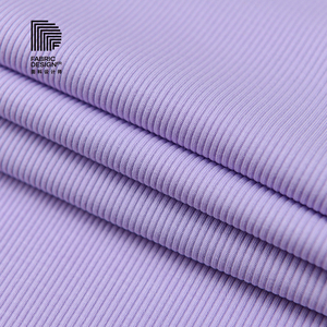 Tissu côtelé teint 2*2 résistant à l'abrasion pour T-shirts, débardeurs et <span class=keywords><strong>sous</strong></span>-vêtements en tricot élastique Spandex pour femmes, garçons, filles et hommes - Product Image 5