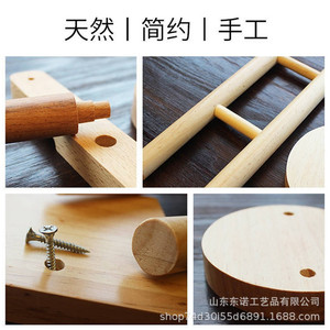 Solid Wood Headphone <b>Stand</b> Round Base Pine Desktop Hanging Rack For Over Ear <b>Headset</b> Display Storage Organizer - Product Image 4