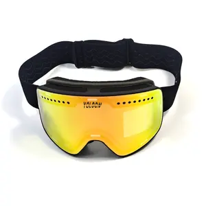 Новый дизайн, магнитная система для спорта на открытом воздухе, двойные противотуманные очки для сноуборда, пользовательские очки для снега