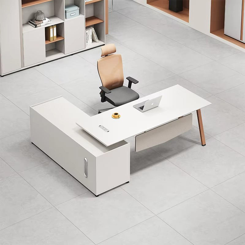 Simple Metal Pc Table Simple Design Office Desk Partition Panel Modern CEO Computer Desk ...