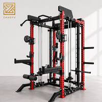 ZY Commercial Functional Trainer Power Rack Tout-en-un pour l'entraînement de force, avec système de croisement de câbles, équipement de gym OEM ODM