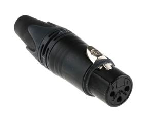 Conector Neutrik NC3MXX-B para XLR <span class=keywords><strong>Triple</strong></span> Core Suizo, <span class=keywords><strong>Macho</strong></span>, Negro, Chapado en Oro, Balanceado; Conector Hembra NC3FXX-B <span class=keywords><strong>Triple</strong></span> Core - Product Image 3