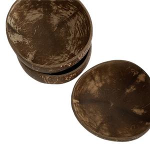 Pabrik harga baik grosir 100% alami ramah lingkungan Coco mangkuk kelapa kerang dengan sendok Set Untuk keluarga - Product Image 6