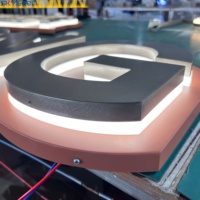 Enseigne lumineuse LED personnalisée SKYSEEN, lettres en métal rétroéclairées 3D, enseigne en acrylique illuminée, panneau imperméable pour la publicité commerciale