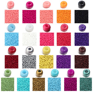 Perles de verre rondes colorées 2/3/4/mm, perles de rocaille faites à la main, paquet de matériel de bricolage - Product Image 2