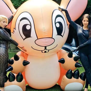 Impermeable Blow up Chipmunk juguetes dibujos animados Animal publicidad promoción al aire libre pantalla PVC inflable mascota muñeca para Decoración - Product Image 5