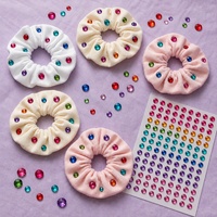 Autocollants en acrylique personnalisés avec perles et cristaux, tailles variées, 3-en-1 pour la décoration artisanale – Distributeur de stickers ornements brillants