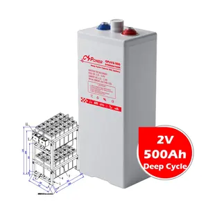 太阳能发电厂用CSPower 2V 500Ah储能管状凝胶opzV电池广东工厂OPzV2-500 7OPzV490任何