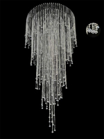Nouvelle conception élégante de décoration de plafond de mariage, perles acryliques transparentes suspendues, rideau de chaîne transparent, lustre