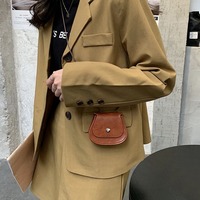 Mini sac bandoulière vintage en cuir PU, petite pochette pour femmes, porte-écouteurs, porte-monnaie, pochette pour collier