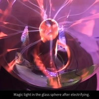 Vente flash : Boule de plasma, sphère électrostatique, lampe magique, 5 pouces, énergie tactile, rayons de boule d'énergie