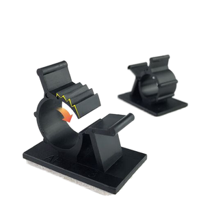 Supports d'attache de pince de câble en plastique auto-adhésifs réglables de haute qualité <span class=keywords><strong>pour</strong></span> la <span class=keywords><strong>fixation</strong></span> de câble - Product Image 1