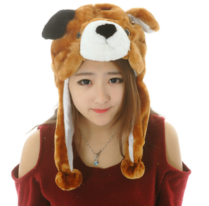 Gorro de Invierno de Felpa con Logotipo Personalizado, Gorro de Tigre Divertido y Lindo para Niños y Adultos, Color Blanco - Product Image 5