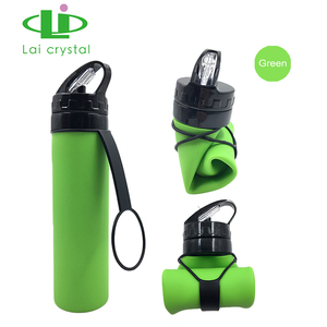 Bouteille d'eau pliable en silicone, résistante aux chocs et à l'usure, idéale pour le camping - Product Image 3