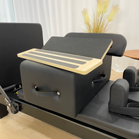 Machine de Pilates Reformer Classique Portable Professionnelle en Alliage d'Aluminium Blanc Réglable et Durable pour Studio de Pilates